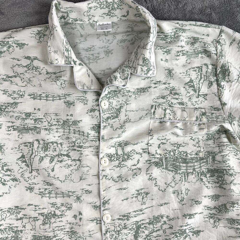 Redbrain Pajama Lounge Set Womens XL Toile Modal Blend Luxe - Picture 4 of 16